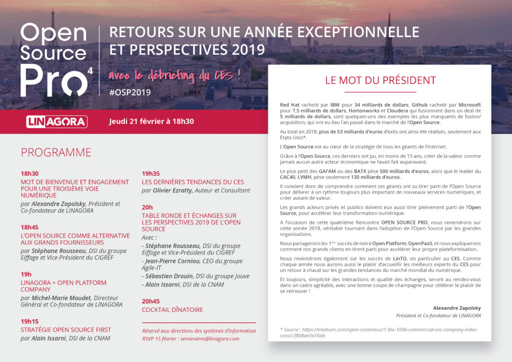 OpenSourcePro 2019 programme